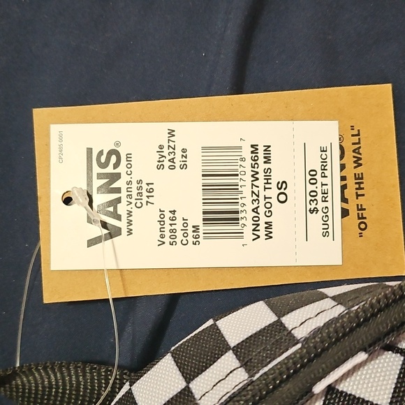 NWT Vans Mini Black and White Checkered Backpack - Picture 2 of 3